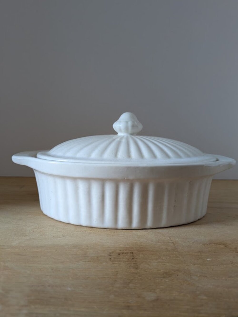 Vintage Ceramic Oven Proof Lidded Casserole Dish